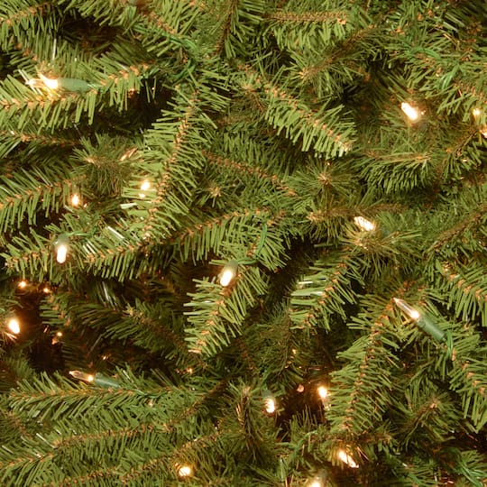 ft. Pre-Lit Dunhill® Fir Hinged Full Artificial Christmas Tree